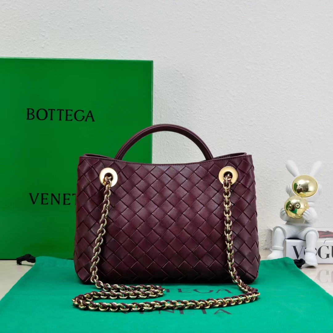 Bottega Andiamo Small bordeaux vista frontal